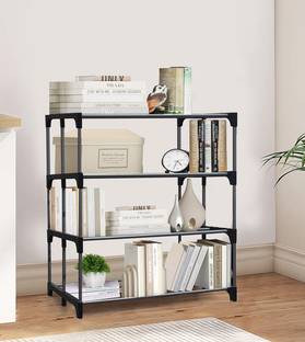 Philoshop Study Material Organizer Metal Open Book Shelf