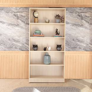 lussomobily lussomobily 5 Layer Wooden Bookshelf Multipurpose Display Storage Unit Bookcases Engineered Wood Open Book Shelf