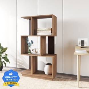 @Home by nilkamal Checkers Engineered Wood Open Book Shelf