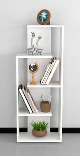 Captiver Henry Wooden Books and Showpieces Rack 5 Shelf Engineered Wood Open Book Shelf