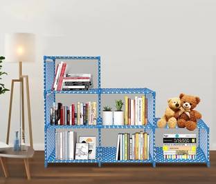 VIKNORT 9-Layer Metal Open Book Shelf