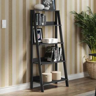 Madesa Ladder Shelf Engineered Wood Open Book Shelf