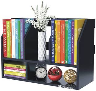sbf furniture Bookshelf Wood Desk Organizer Bookcase with Shelves File Engineered Wood Open Book Shelf