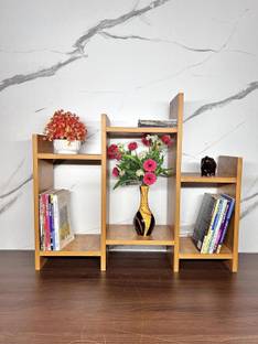 NE Furniture Engineered Wood Side Table/Bookshelf| Storage Shelve for Books Storage Engineered Wood Open Book Shelf