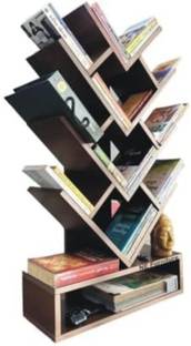 KVS Furniture Engineered Wood Open Book Shelf