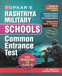 Rashtriya Military School Class 9 Entrance Exam 2024 Guide with solved papers in English