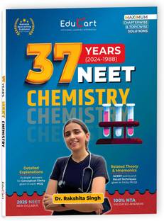 Educart NEET 37 Years Chemistry Solved Papers (PYQs) Chapterwise and Topicwise for NEET 2025 Exam