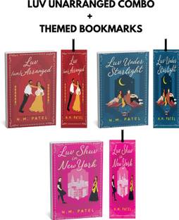 Luv Un Arranged set | (Luv un arranged, Luv under starlight, Luv shuv in New York) | 3 books combo | Themed bookmarks | English