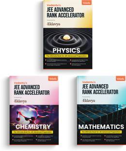 Vedantu JEE Advanced Rank Accelerator Book 2025 | Set of 3 Books Physics, Chemistry, Mathematics