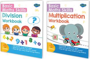 Basic maths skills workbook | set of 2 books | Multiplication, Division | Sum and Quotient Explorers: Math Workbook Bundle