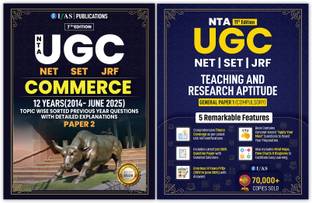 UGC NET Commerce Books 2025  - UGC NET Commerce Paper 2 & UGC NET Paper 1 [Set of 2 Books] | Previous Year Solved Papers Unit Wise with Detailed Solutions (2014 –June 2025) | Best Seller UGC NET Commerce Books 2025 PYQ for NTA UGC NET/JRF, SET & Assistant Professor Commerce Examinations in India | IFAS Publications