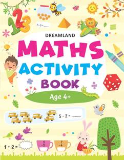 Maths Activity Book Age 4+  - Numbers, Counting, Addition, Subtraction, Shapes & Problem-Solving | Fun Early Learning & Educational Workbook with Colourful Illustrations