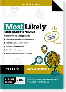 Gurukul By Oswal Social Science Most Likely CBSE Question Bank for Class 9 Exam 2026 - Chapterwise & Categorywise, New Paper Pattern (MCQs, Case, Assertion & Reasoning, NCERT Questions)