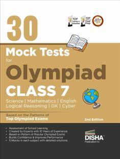 30 Mock Test Series for Olympiads Class 7 Science, Mathematics, English, Logical Reasoning, Gk/ Social & Cyber