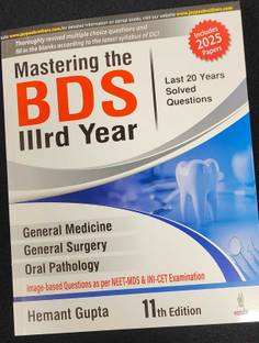 Mastering The Bds Iiird Year (last 20 Years Solved Questions) - , 11/E - 2025