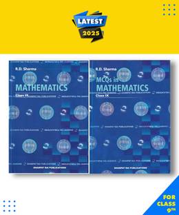 Mathematics class 9th and MCQs -by R.D. Sharma INDIA Examination Paperback, RD SHARMA|New Latest Edition For 2025-2026