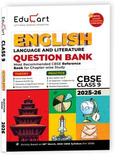 Educart CBSE Question Bank Class 9 English Language and Literature 2025-26 on new Syllabus 2026 (Most Recommended NCERT based Reference Book)