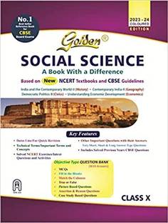 Golden Social Science Guide (History, Geography, Civics And Economics): Based On NEW NCERT For Class- 10 (For CBSE 2024 Board Exams, Includes Objective Type Question Bank