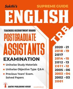 Trb Pg English : Unitwise Study Materials & Exam Solved Papers with Objective Type Q & A from Previous Years