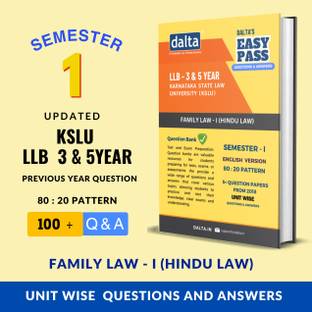 EASY PASS - FAMILY LAW - I - KSLU LLB 3 & 5 YEAR - KARNATAKA STATE LAW UNIVERSITY