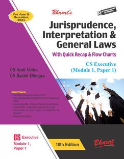 JURISPRUDENCE, INTERPRETATION & GENERAL LAWS [Module I, Paper 1]