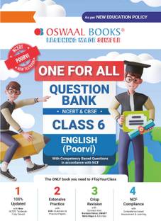 Oswaal One for All Question Bank Ncert & Cbse, Class-6 English-Poorvi