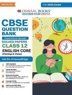 Oswaal CBSE Question Bank Class 12 English Core, Chapterwise and Topicwise Solved Papers For Board Exams 2025