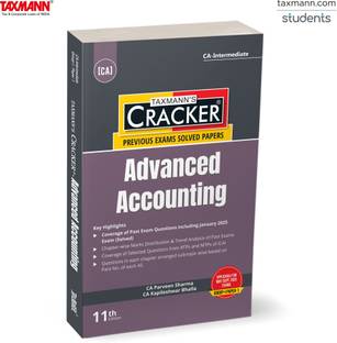 Taxmann's CRACKER for Advanced Accounting (Paper 1 | Advanced Accounts) – Covering Past Exam Questions (Sub-topic-wise) & Answers with RTPs/MTPs | CA Inter | New Syllabus | May/Sept. 2025 Exams