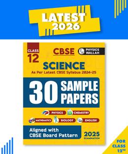 PW CBSE Class 12 Science Stream Combined 30 Sample Papers For 2024-2025 Board Exams l Physics, Chemistry, Mathematics, Biology, English Core