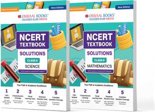 Oswaal NCERT Textbook Solution Class 9 Science & Mathematics | Set of 2 Books | For Latest Exam
