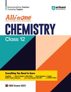 All In One Chemistry Class 12th Based On Latest NCERT For CBSE Exams 2025| Mind map in each chapter| Clear & Concise Theory| Intext & Chapter Exercises| Sample Question Papers Paperback, Indu Gupta, Avantika Trivedi, Reetika Gulati|New Latest Edition For 2025-2026 2025 Edition