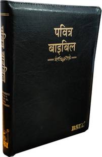 Hindi Bible O.V. 55ZTI (R) BL ZIP/Index (KBS) Black Korean Print Golden Edge Containing Old and New Testament BSI