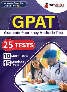 GPAT Book (Graduate Pharmacy Aptitude Test)  - 2024 | 10 Full Length Mock Tests and 15 Sectional Tests (1600 Solved Questions) with Free Access to Online Tests