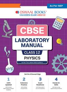 Oswaal Cbse Laboratory Manual Class 12 Physics Book ( Latest Edition )