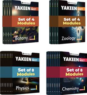 (Old Edition) PW Yakeen for NEET Droppers Phy, Chem., Botany and Zoology Modules with Sol & 30 OMR Sheets (2024 Edition) Combo Set of 24 Books