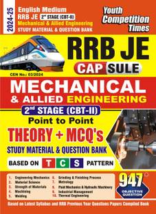 RRB JE (2nd Stage CBT-II) Mechanical and Allied Engineering (English Medium) Study Material and Question Bank 2024-25