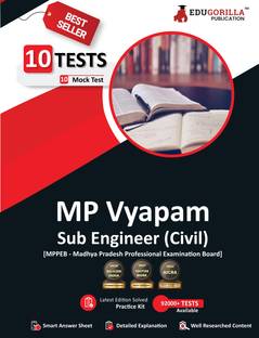 MPPEB Vyapam Sub Engineer (Civil Engineering)  - 2024 (Madhya Pradesh Vyapam) | 10 Full Length Mock Tests (2000 Solved Objective Questions) with Free Access to Online Tests