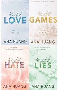 TWISTED SERIES BY ANA HUANG [ALL 4 BOOKS COMBO] LOVE + GAMES + HATE + LIES  - Each Book Delivers Intense Emotions, Steamy Romance, And Complex Characters