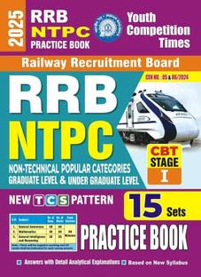 RRB NTPC Stage-I (English Medium) 15 Sets Practice Book 2025