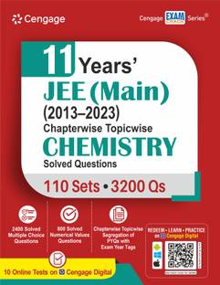 Jee (Main) Chemistry 11 Years' (2013-2023) Chapterwise Topicwise Solved Questions First Edition