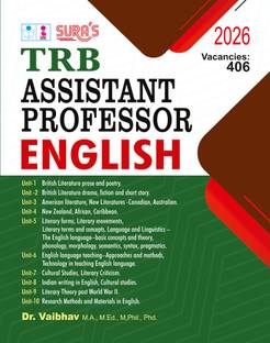 SURA`S TRB English Assistant Professor Exam Book Guide - Latest Updated Edition 2026