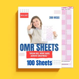 OMR Sheet for NEET 200 MCQ’s A4 Size, 100 Practice Sheets For Competitive Exams  - OMR Sheet for NEET, Practice & Exams – 100 MCQ Answer Sheet | High Accuracy Bubble Sheet for Competitive Tests