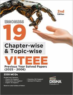 Errorless 19 Chapter-Wise Viteee Previous Year Solved Papers (2025 - 2006) | Physics, Chemistry, Mathematics, & Quantitative Aptitude 3400 Pyqs