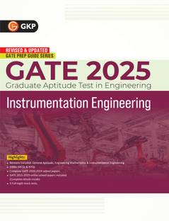 GKP GATE 2025 : Instrumentation Engineering - Guide (Includes Solved papers 2020-24 & 3 Mock tests)