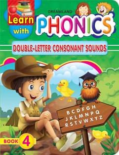 Learn With Phonics Book - 4  - Double-Letter Consonant Sounds | Early Reading Workbook for Kids Age 4–10 with Fun Activities, Write & Learn Pages & Colourful Pictures to Build Reading Skills