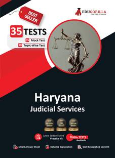 Haryana Judicial Services Exam Preparation Book  - 2024 | 5 Mock Tests and 30 Topic-wise Tests (Solved Objective Questions) with Free Access to Online Tests