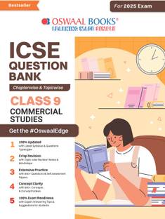Oswaal ICSE Question Bank Class 9 Commercial Studies | Chapterwise | Topicwise | Solved Papers | For 2025 Exams