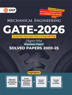 Gate 2026 : Mechanical Engineering - 25 Years' Chapter-Wise Solved Pap