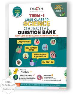 Educart Term 1 Science MCQ Class 10 Question Bank Book 2022