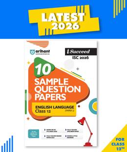 Arihant i-Succeed ISC Sample Question Papers 2026 English Language (Paper 1) Class 12 | 10 Solved Sample Papers & Previous Year Board Papers 2025 | Practice Sets | Rapid Revision Notes | English Medium